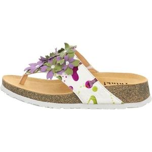 Think Koak duurzame teenslippers voor dames, matcha/combi 9010, 43 EU, matcha combi 9010, 43 EU