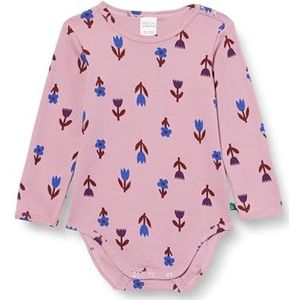 Fred's World by Green Cotton Baby-meisje Deco L/S Body Base Layer, Pink Haze/Star Blue/Sonic Purple, 80