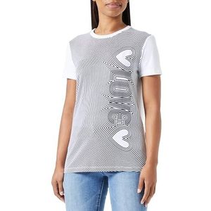 Love Moschino Dames Slim Fit Short-Sleeved T-Shirt, optisch wit, 42, wit (optical white), 42