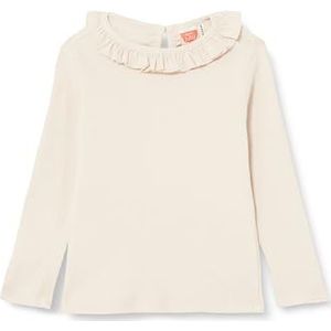 Koton Babygirl Crew Neck Long Sleeve Ruffled T-shirt, beige (050), 12-18 Maanden
