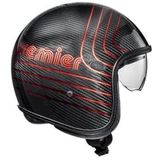 Premier Helmets - Vintageplatin Ed. - Open Helm - Koolstof en Aramidevezel
