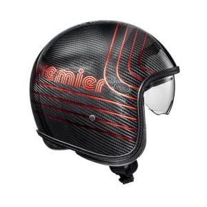Premier Helmets - Vintageplatin Ed. - Open Helm - Koolstof en Aramidevezel