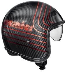 Premier Helmets - Vintageplatin Ed. - Open Helm - Koolstof en Aramidevezel
