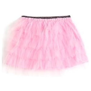 Koton Girls's Tule, elastische tailleband, gelaagde rok, roze (274), 4-5 Jaar