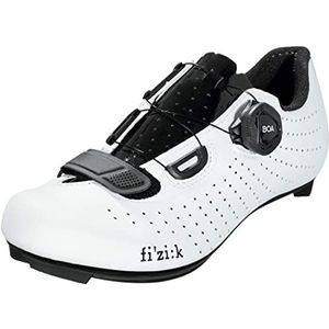 Fizik Overcurved R5 Fietsslippers voor volwassenen, uniseks, wit/zwart, maat 40