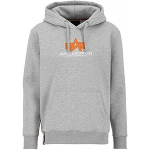 Alpha Industries - Basic Rubber Hoodie - Heren Sweatshirt - Zwart - Katoen