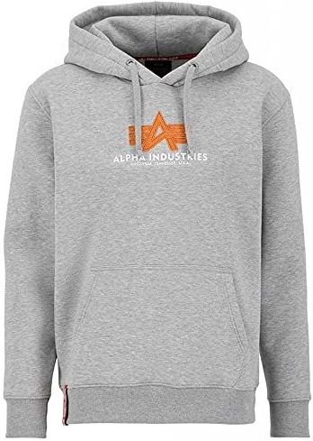 Alpha Industries - Basic Rubber Hoodie - Heren Sweatshirt - Zwart - Katoen