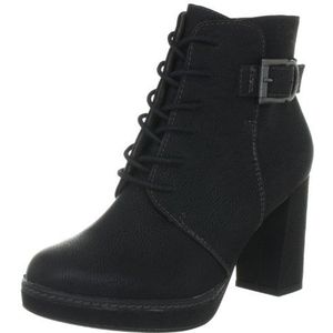 s.Oliver Casual 5-5-25112-29 dames fashion halve laarzen & enkellaarsjes, zwart zwart 1, 41 EU