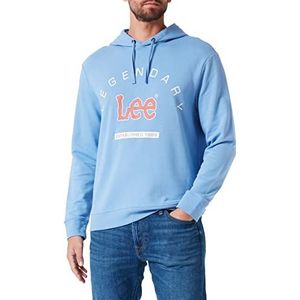 Lee Men's Legendary Hoodie Sweatshirt, PREP Blue, Small, Prep Blue., S