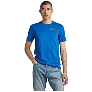 G Star Raw Photographer Graphic Slim T-shirts voor heren, blauw (Lapis Blue D22804-336-d610), XS