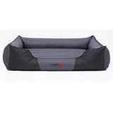 Hobbydog XXL LPRSZC4 Dog Bed Premium Xxl 110X90 cm Grey With Black Front, XXL, Gray, 5.8 kg