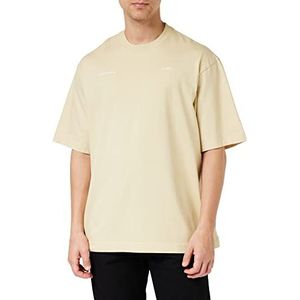 G-STAR RAW Men's Unisex Boxy Base r T T-shirt, beige/kaki (postbag D23218-C336-1868), L, beige/kaki (postbag D23218-c336-1868), L