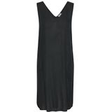 Kaffe - Milla - Jurk - Donkergrijs - Viscose - Mouwloos - Knielengte