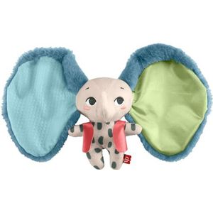 Fisher-Price Baby zintuiglijk speelgoed Planet Friends Een en al oor Knuffeltje, zachte olifant voor baby's vanaf 3 maanden, HKD63