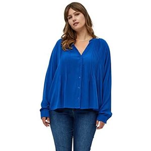 Peppercorn Dames Greta Curve Blouses UK | Herfst Dames Tops | Maat 22, 8557 Kobaltblauw, 8557 Kobaltblauw, 48 grote maten