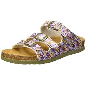 Dr. Brinkmann Dames 700908 slippers, Meerkleurig kaki, 36 EU