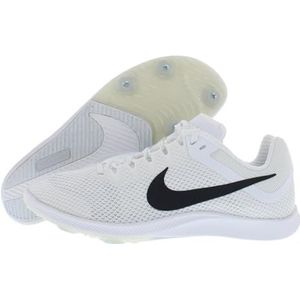 Nike Zoom Rival Distance, herensneakers, wit/zwart-metallic zilver, 39 EU, Wit Zwart Metallic Zilver, 39 EU