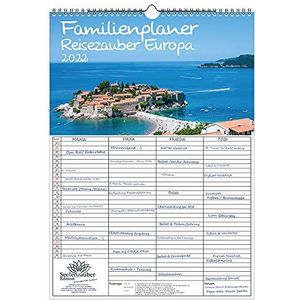 Seelenzauber Familieplanner - Reis Magie Europa DIN A3-Kalender Voor 2022 Europa Stad En Land