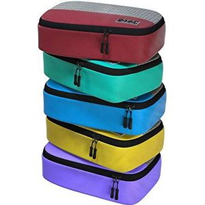 Kleine Travel Packing Cubes - 5-delige set Compressie Packaging Cube Suitcase Organizer