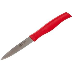 Zwilling 38601090 Twin Grip spick en garneermes, Friodur lemmet, 90 mm, rood