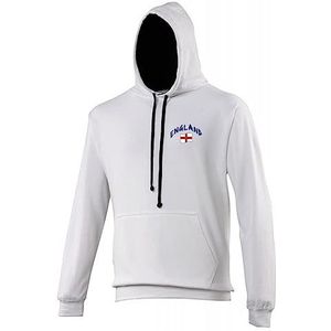 Supportershop Capuchontrui Rugby Engeland, uniseks, volwassenen, wit, FR: S (maat fabrikant: S)