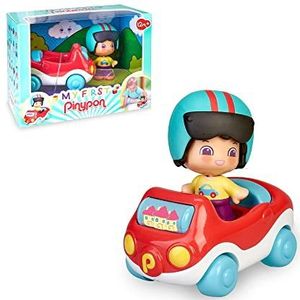 Pinypon - My First, Happy voertuigen auto, rode speelgoedwagen met wielen, een cilinder met tekeningen om te spelen en ruimte voor een bestuurdersfiguur met helm, inclusief FAMOSA (700016288)