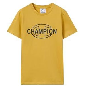 Champion Legacy Boys, grafisch T-shirt met ronde hals, M, geel, Geel, M