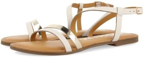 GIOSEPPO Bargeme - Damessandalen - Wit - Leer - Flexibele Zool - Verstelbare Sluiting