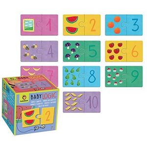 Ludattica 81813 Kinderpuzzel cijfers en hoeveelheid, meerkleurig