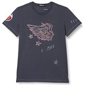 Replay T-shirt voor jongens, 891 donkerblauw., 4 Jaar