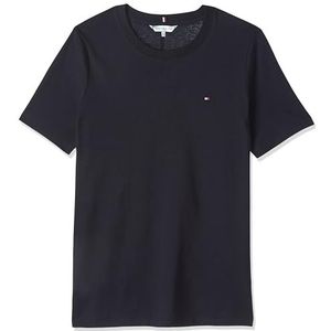 Tommy Hilfiger Dames moderne regular C-nk Ss S/S gebreide tops, woestijn hemel, S