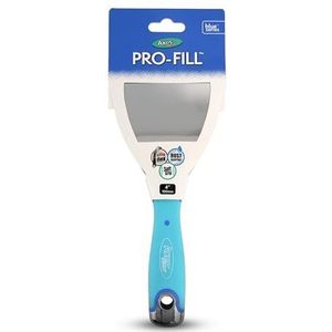 Axus Decor Roestvrij staal flexibel vulmes - 100 mm, vulmes - plamuurmes voor professionele en doe-het-zelf projecten - anti-roest mes en rubberen handvat