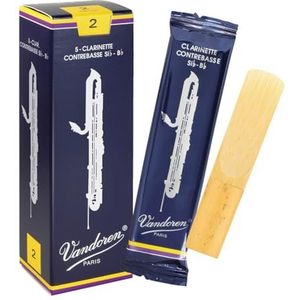 Vandoren Contrabass Klarinette Traditional Bladeren dikte No. 2. Dikte: 2 dureza 2