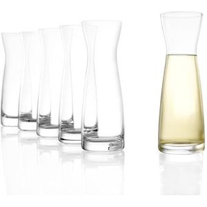 Wijn karaf/decanteer kan 1,5 liter van glas met taps toelopende hals - D23 x H26 cm