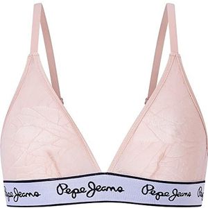 Pepe Jeans Dames Mesh BH, Nude, XS, Naakt, XS