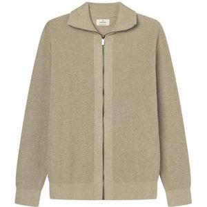 Springfield Nieuw structuurhemd met boomborduurwerk, zand, maat S