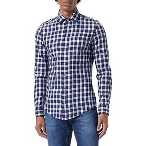 Seidensticker Heren 655640 Hemd, donkerblauw, 41