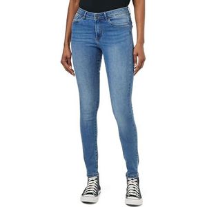 VERO MODA Tanya Mid Rise Skinny Jeans, blauw (medium blue denim), XL / 30L