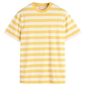 Stripe SS T-shirt, Smooth Yellow, XL