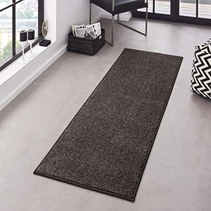 Moderne effen loper Pure antraciet
