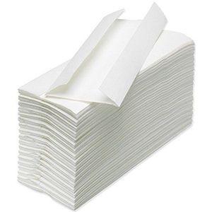 Readi 8334 papieren handhanddoek C Vouw 2 Ply Wit (Pack van 24)