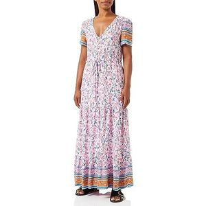 usha FESTIVAL Dames maxi-jurk met bloemenprint 15926602, roze meerkleurig, XXL, Roze, meerkleurig., XXL
