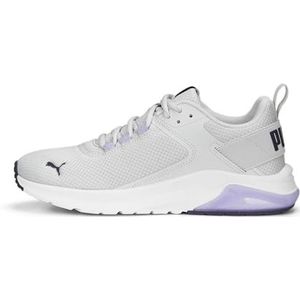 PUMA Electron E Sneaker voor heren, Veer Grijs Paars Houtskool Vivid Violet, 42.5 EU