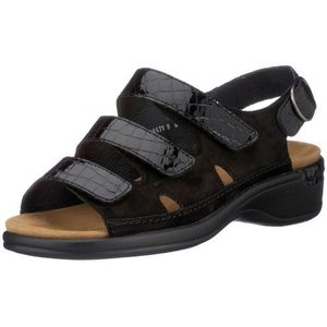 Semler Heike H504-6-231, dames sandalen, zwart, (zwart 231)