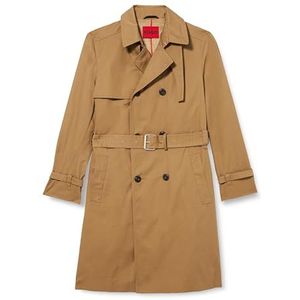 HUGO Heren trenchcoat, Open Brown242, 46