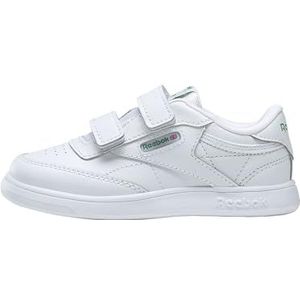 Reebok Club C 2 V Sneakers voor kinderen, uniseks, White Glen Green Vector Blauw, 21 EU