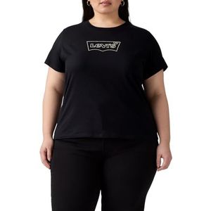 Levi's - Perfect Tee - T-shirt - Zwart - Met Batwing-logo