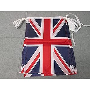 Verenigd Koninkrijk 12 meter BUNTING Vlag 20 vlaggen 45x30 cm - UK - Brits - Engeland STRING vlaggen 30 x 45 cm - AZ FLAG