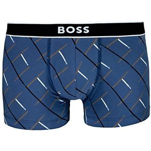 BOSS Heren Boxer onderbroek Shorts Trunk 24 Print, 480 Open Blauw, XXL