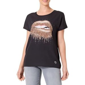KEYLARGO Dames T-shirt WT Glow Round, zwart (1100), L
